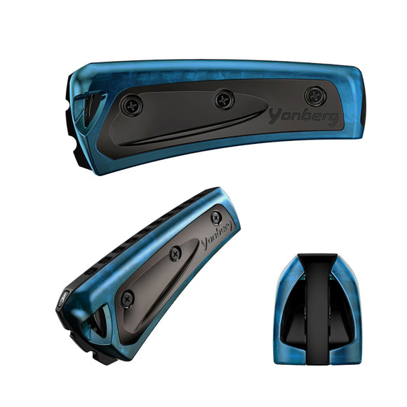 *Deal Of The Day* Yonberg Typhoon Titanium Keys: Bb or D with Bleu Boreal Nacre Covers. Includes Free USA Shipping