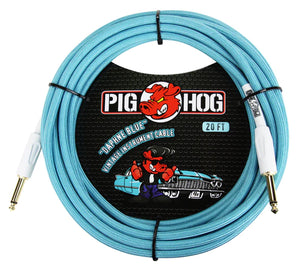 Pig Hog "Daphne Blue" Instrument Cable 20FT PCH20DB/PCH20DBR