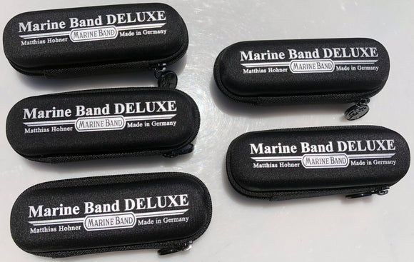 Hohner Spare Marine Band Deluxe Zip-Up Pouches 5 Pack Free USA Shipping