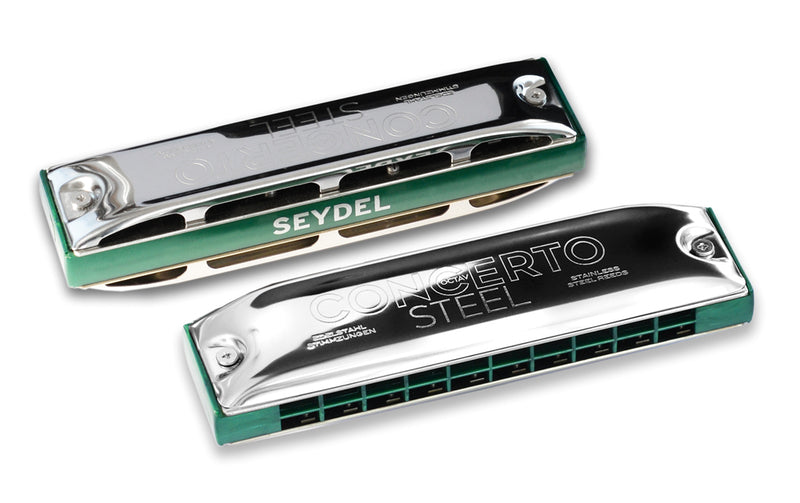 Seydel Concerto Steel Octave Harmonica 31401 includes Free