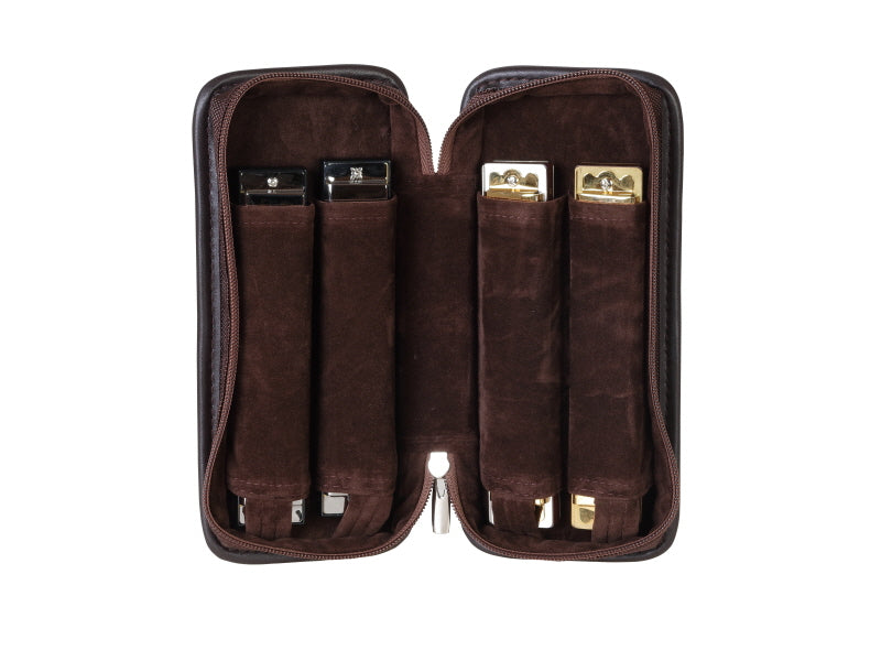 HONITANO Leder Etui Für Mundharmonika - Schutzhülle 10 Löcher