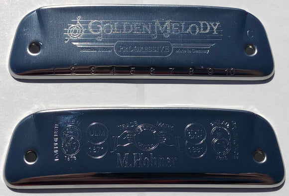 Hohner Golden Melody 542 Cover Plates Stamped C