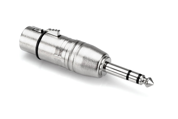 Hosa Adapter XLR3F to 1/4 in TRS GXP-143