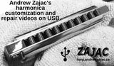 Andrew Zajac's Harmonica Customization and Repair Videos on USB #3 Great tool Free USA Shipping