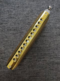 Kongsheng Lyra Gold High Quality 12 Hole Chromatic Harmonica Includes Free USA Shipping
