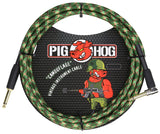 Pig Hog "Camouflage" Instrument Cable, 10FT PCH10CF/PCH10CFR