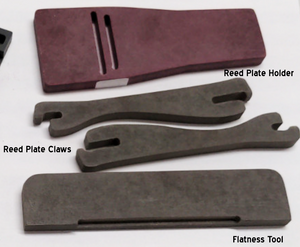 Reed Plate Holder, Reed Plate Claws, Flatness Tool