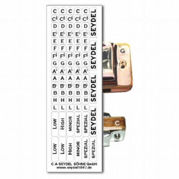 Seydel Key Labels for Blues Free USA Shipping