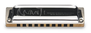 Suzuki Manji 10 hole Diatonic Harmonica M-20 includes free