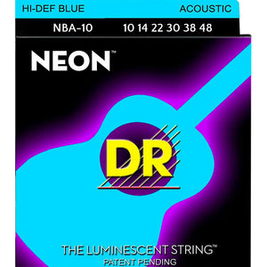 DR Neon Luminescent Coated Acoustic Guitar Strings
