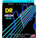 DR Neon Luminescent Coated Electric Guitar Strings