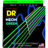 DR Neon Luminescent Coated Electric Guitar Strings