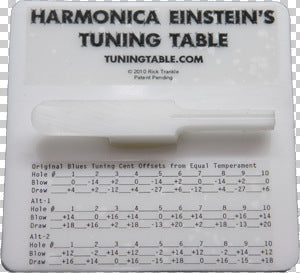 Harmonica Einstein's Tuning Table. Includes US shipping