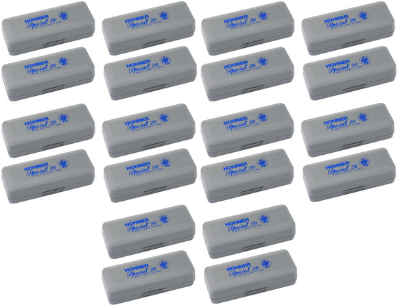 Hohner Spare Special 20 Grey Plastic box 20 Pack Free USA Shipping