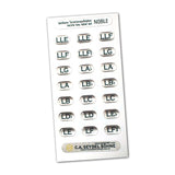 Seydel Key Labels Sticker Set 1847 NOBLE Standard or Low Free USA Shipping